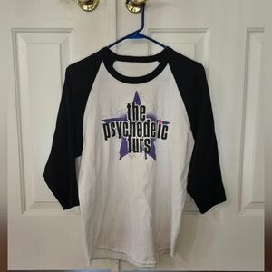 The Psychedelic Furs Star Logo 3/4 Sleeve Tour Raglan Baseball Small T-Shirt